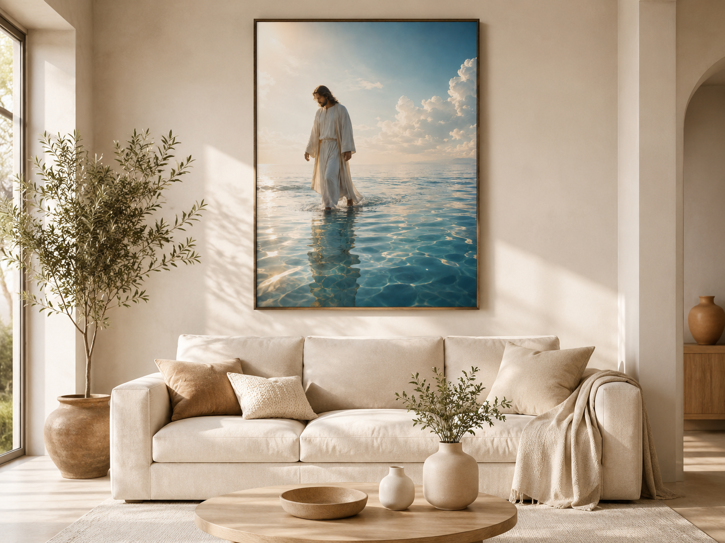 Quadro Jesus Abraço Acolhedor