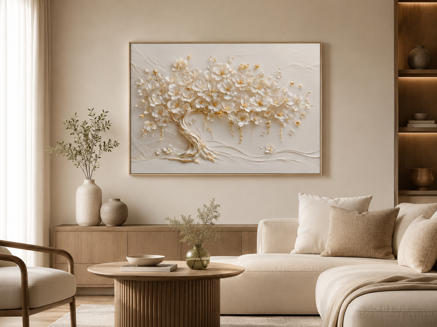 Quadro Árvore da Vida Cerejeira Noturna