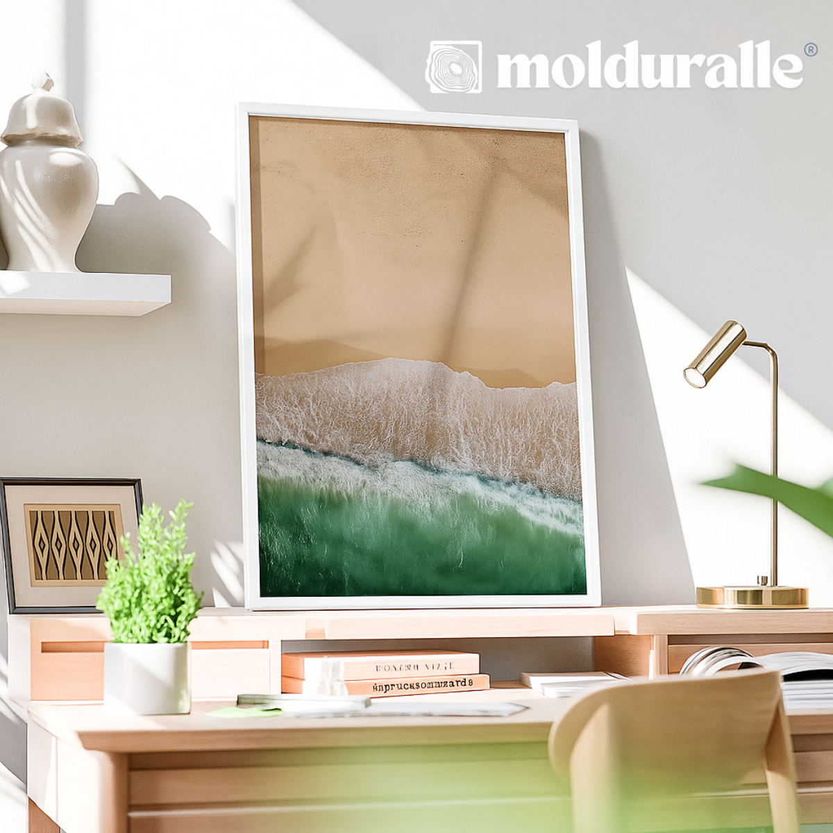 Porta Retrato 21x30 - Moldura Com Vidro e Madeira