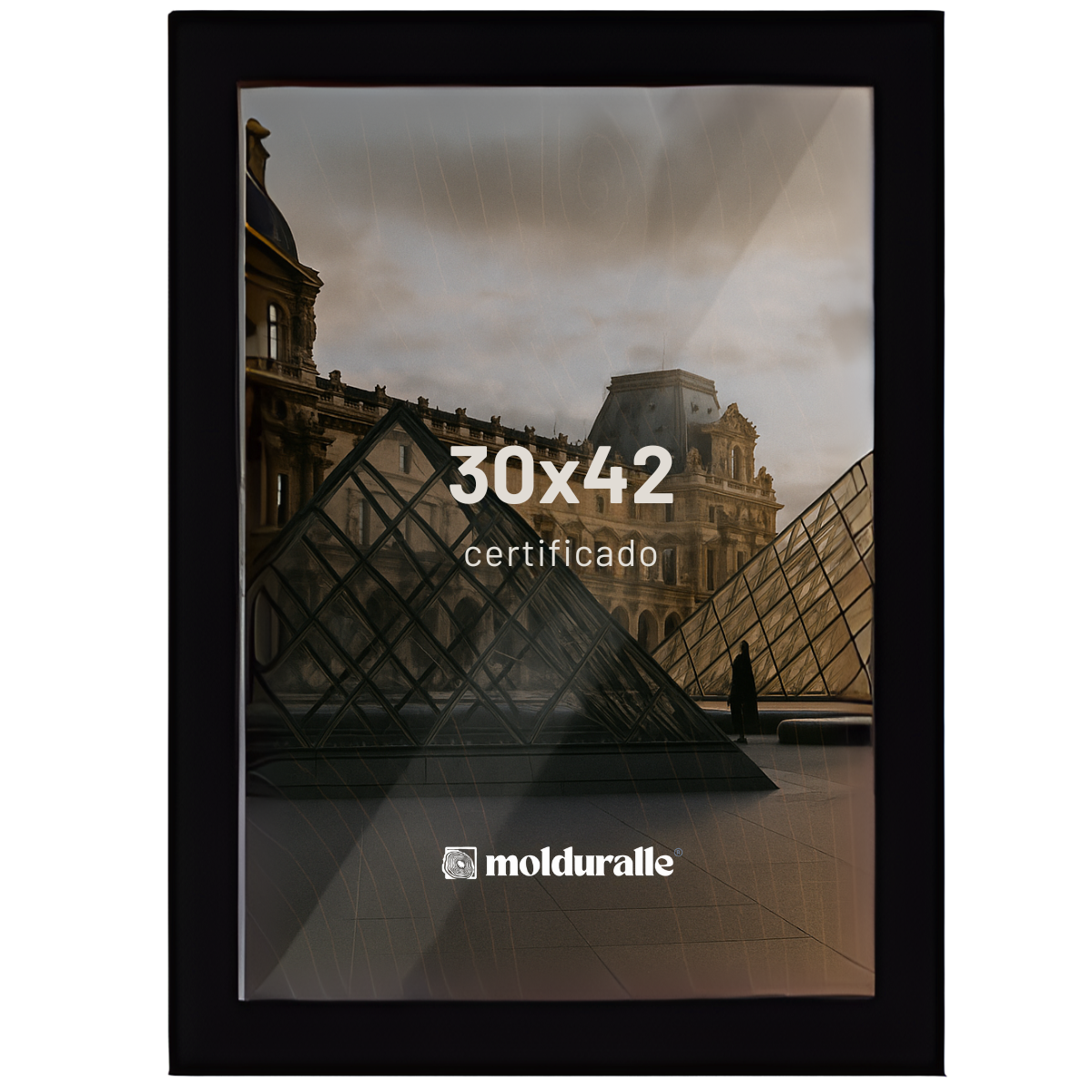 Porta Retrato 30x42 - Moldura Com Vidro e Madeira