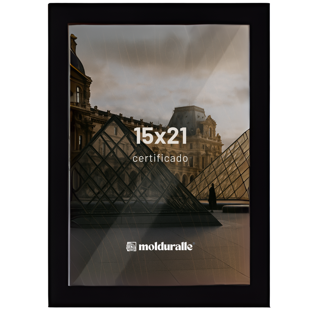 Porta Retrato 15x21 - Moldura Com Vidro e Madeira