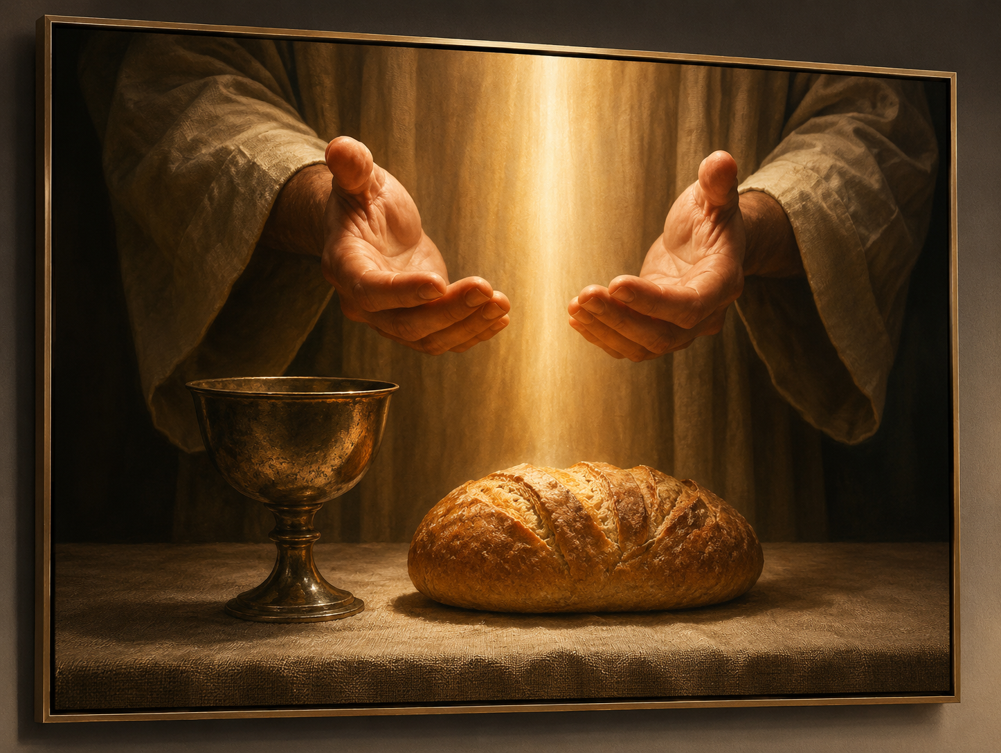 Quadro Cálice Sagrado Eucaristia