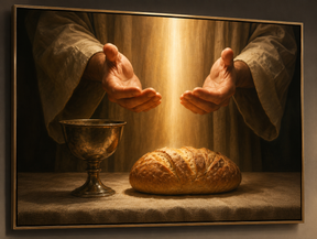 Quadro Cálice Sagrado Eucaristia
