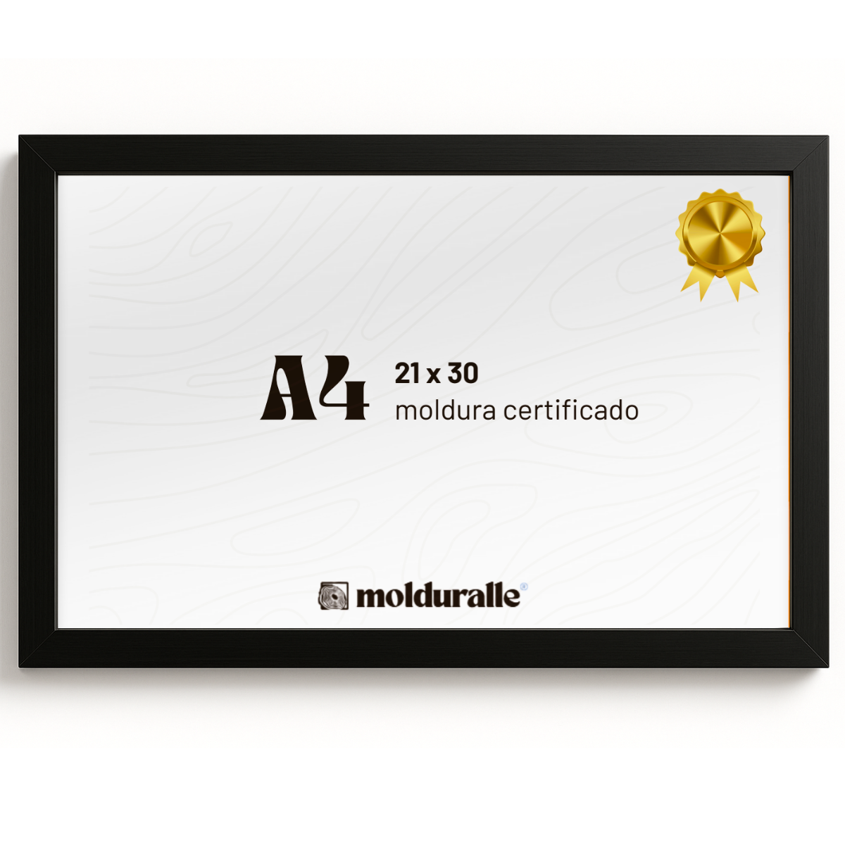 Porta Retrato 21x30 - Moldura Com Vidro e Madeira