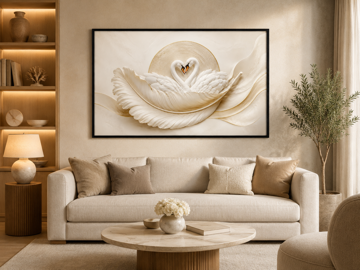 Quadro Decorativo Lobo Alpha Noturno