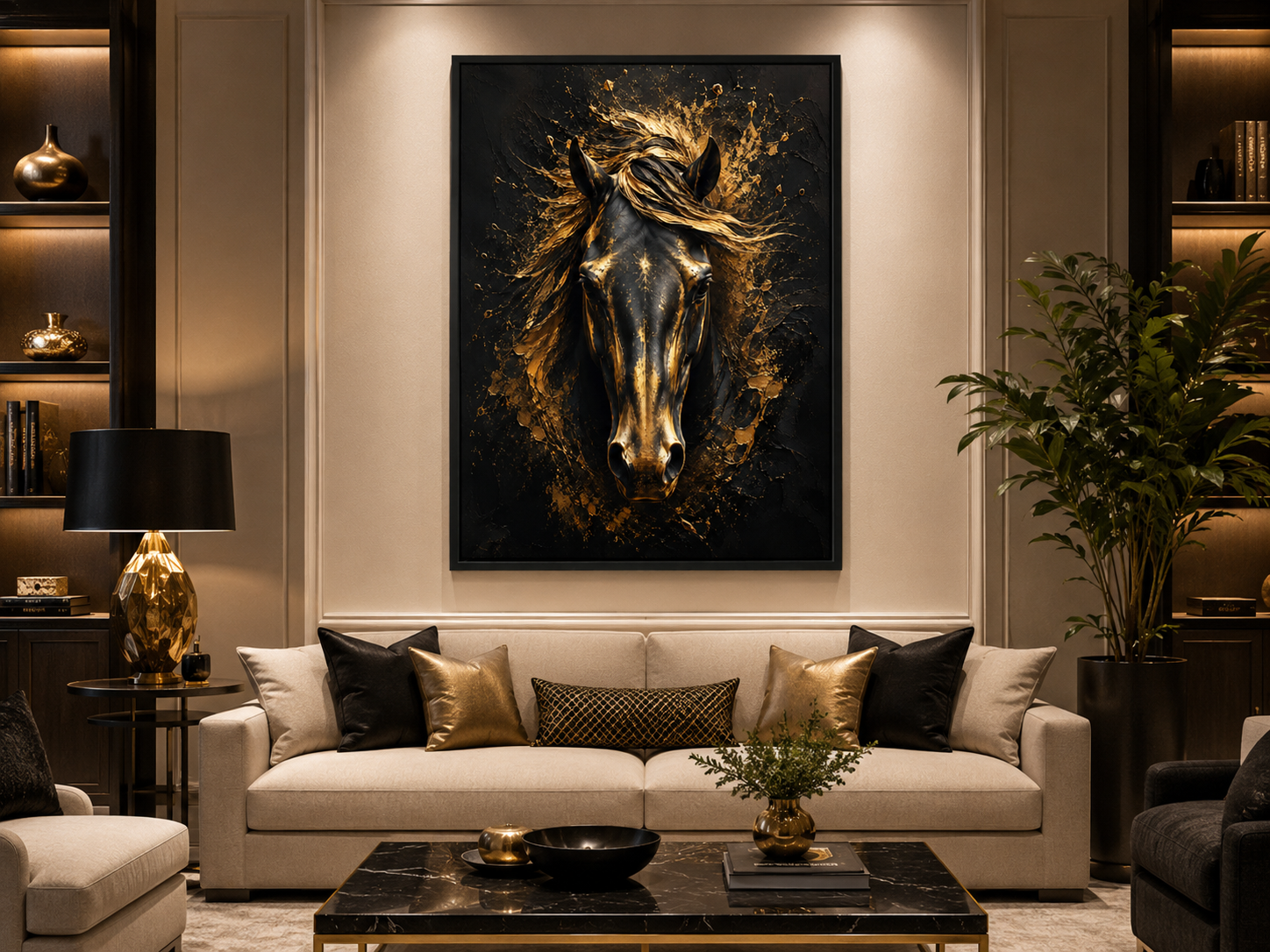 Quadro Decorativo Tigre Olhar de Fogo