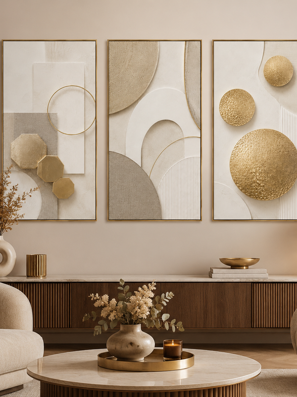 Arte Abstrata com Formas Geométricas