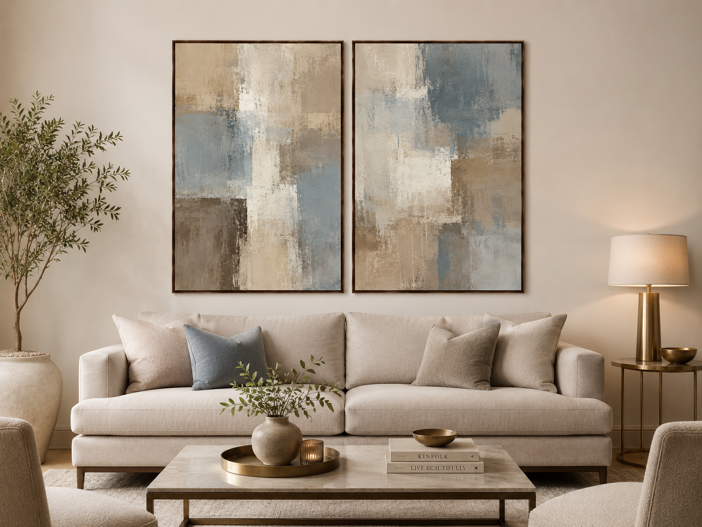 Quadro Abstrato Pétalas de Ouro e Carvão
