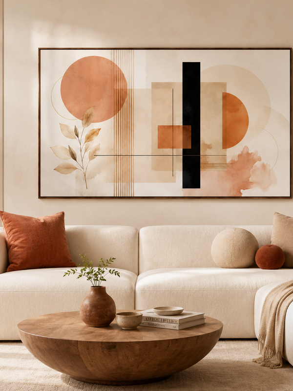 Arte Abstrata com Linhas Dinâmicas