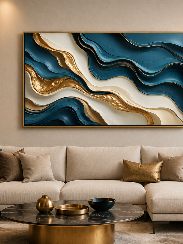 Arte Abstrata com Equilíbrio e Harmonia