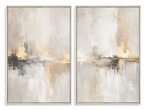 Quadro Abstrato Folhagem Tropical Moderna