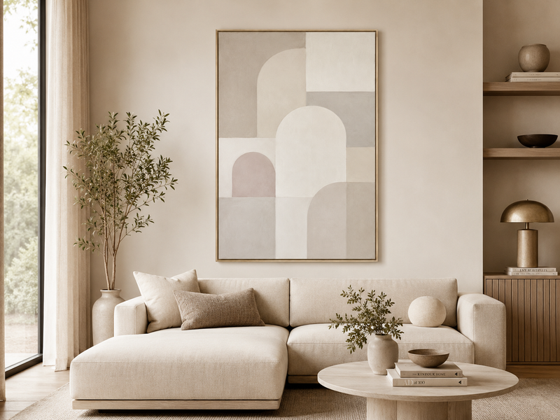 Quadro Abstrato Círculos Concêntricos Zen