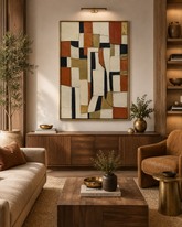 Quadro Abstrato Sinfonia Monocromática