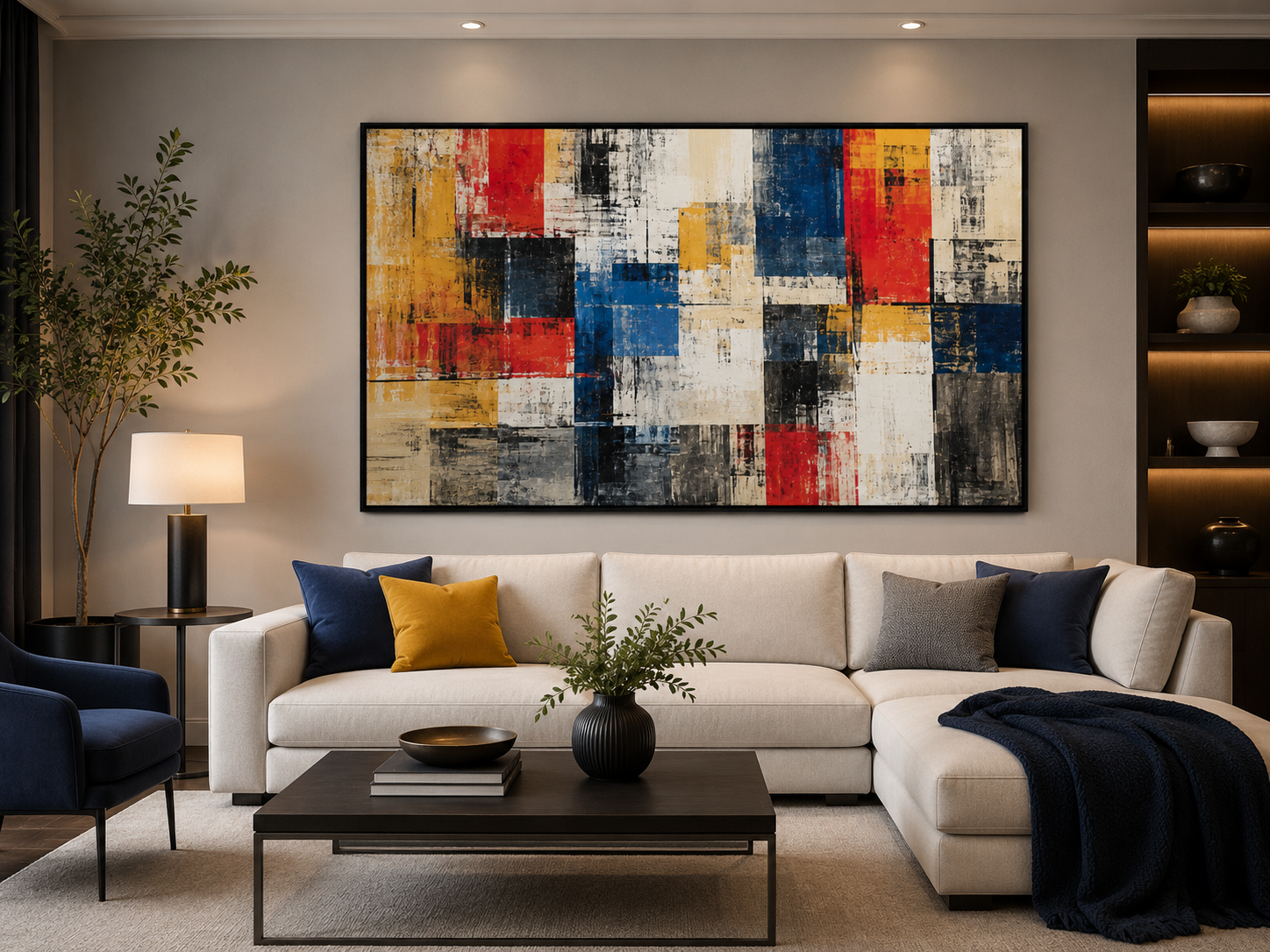 Quadro Abstrato Flor de Lótus Etérea