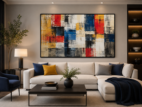 Quadro Abstrato Flor de Lótus Etérea