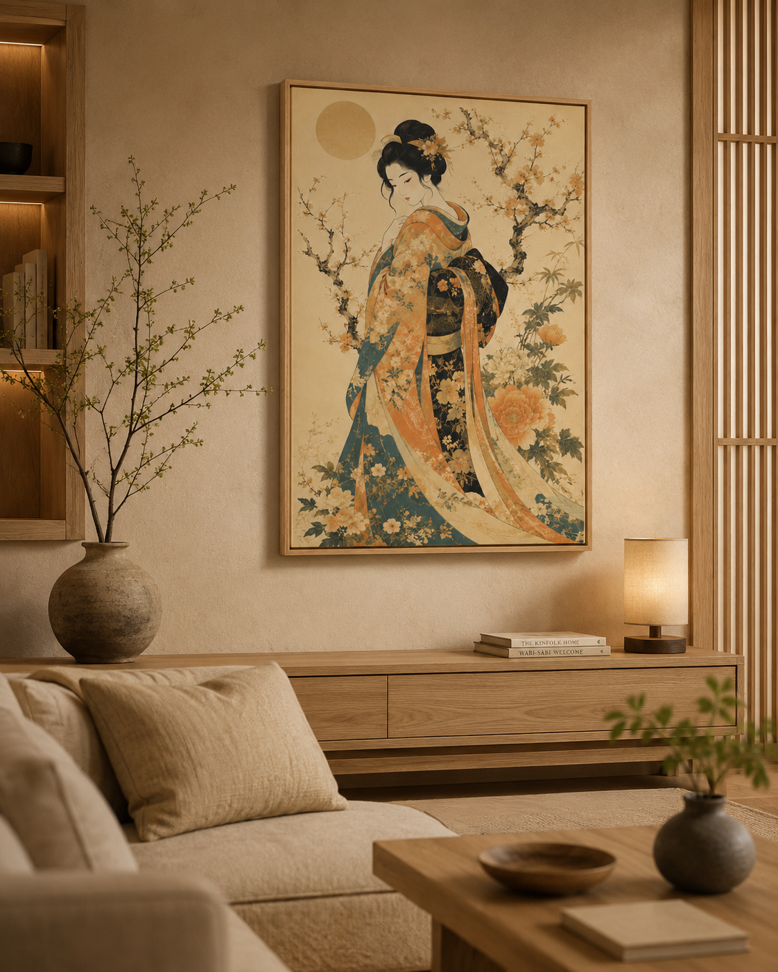 Quadro Carpas Koi Dança na Água Cristalina