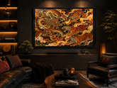 Quadro Tsuru Grua Japonesa da Longevidade
