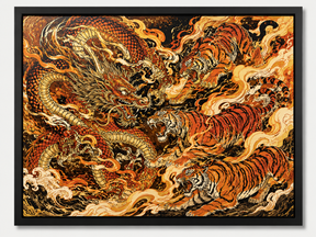 Quadro Tsuru Grua Japonesa da Longevidade