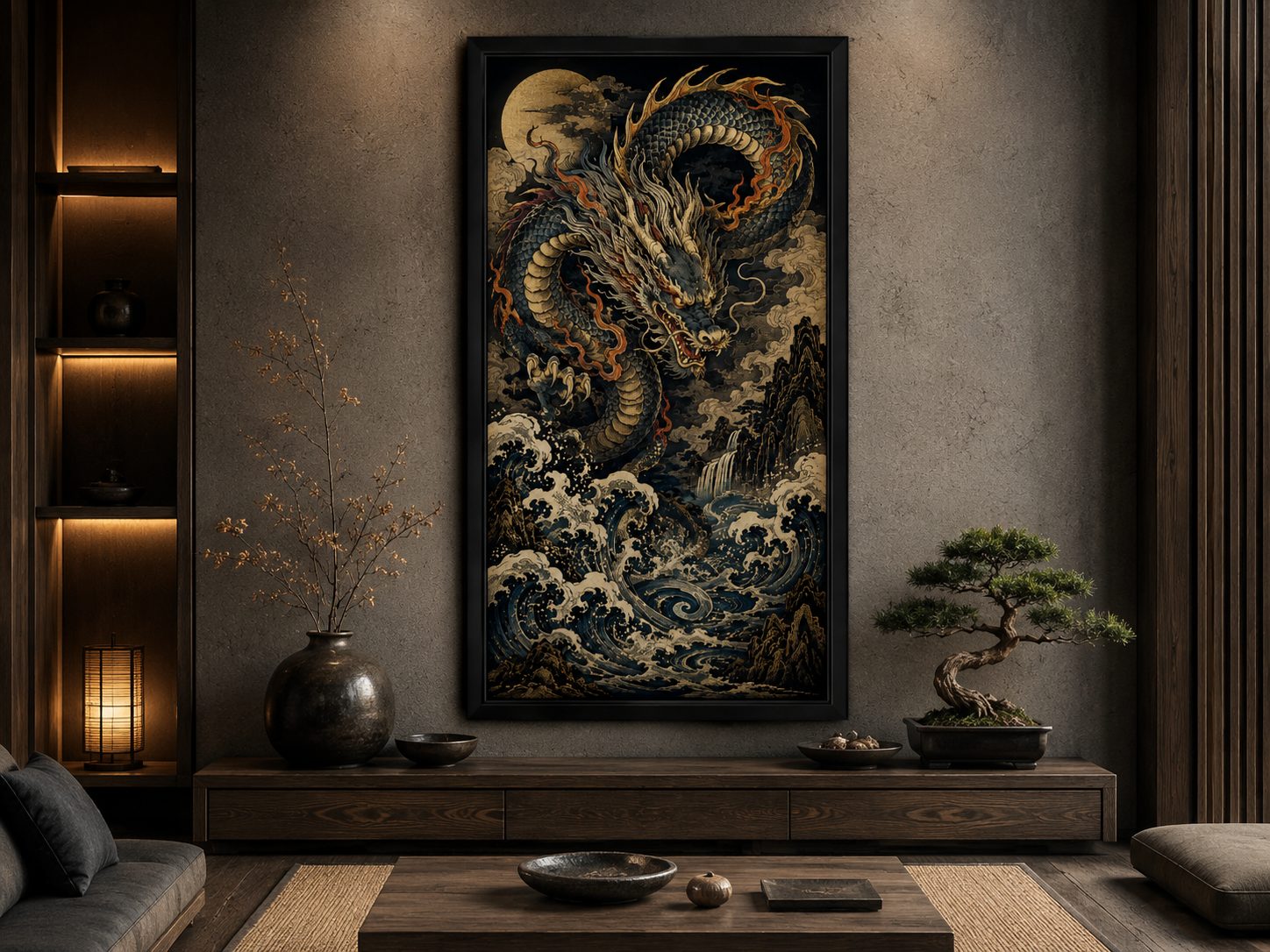 Quadro Koi Yin-Yang Equilíbrio