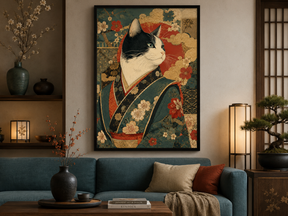 Quadro Carpa Koi Solitária Ascensão