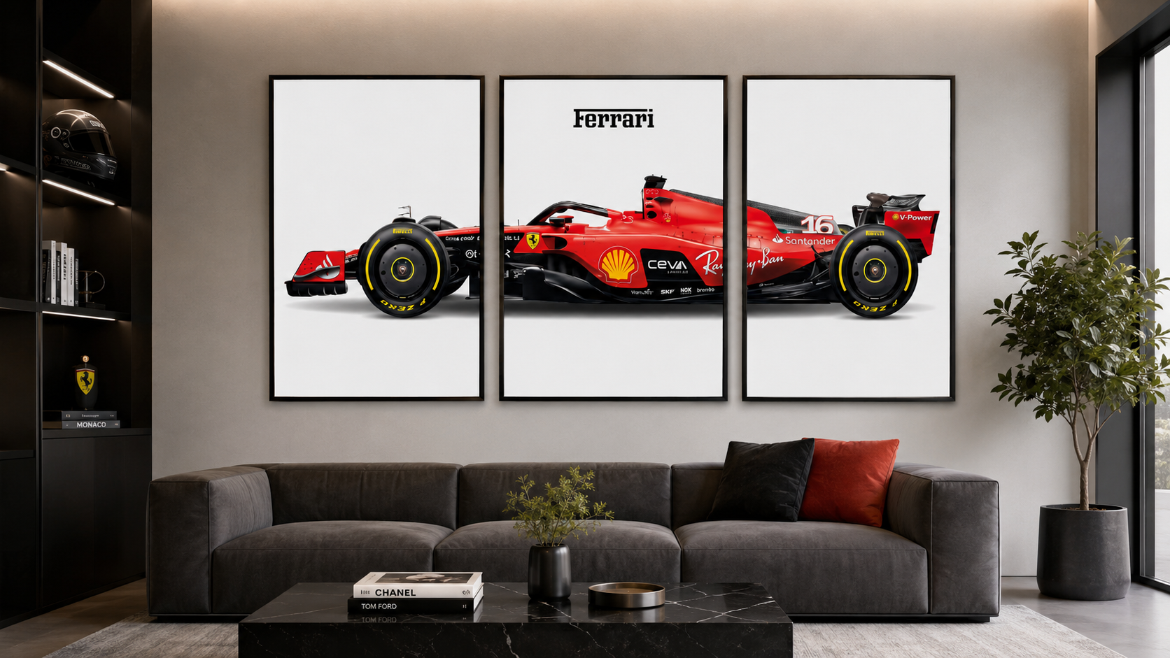 Quadro F1 Senna Lotus JPS Vista Superior