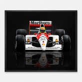 Quadro Decorativo McLaren-Honda MP4/4 Ayrton Senna Vista Frontal