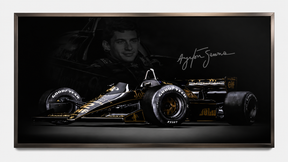 Quadro Decorativo Tributo Ayrton Senna McLaren F1 com Autógrafo